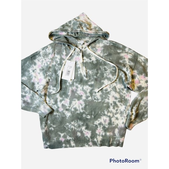 Calme by Johnny Was Washable Cotton Cashmere Sporty 1/4 Zip Hoodie Sz XL NEW - Picture 2 of 8